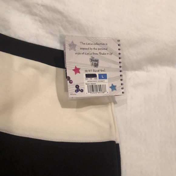 🆕Disney Girl knit skirt! black/ivory! vintage from the Cece collection! NWT! L - Picture 8 of 12